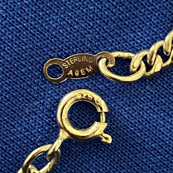 Agem I Sterling Silver Curb Neck Chain 18" - Picture 2 of 16